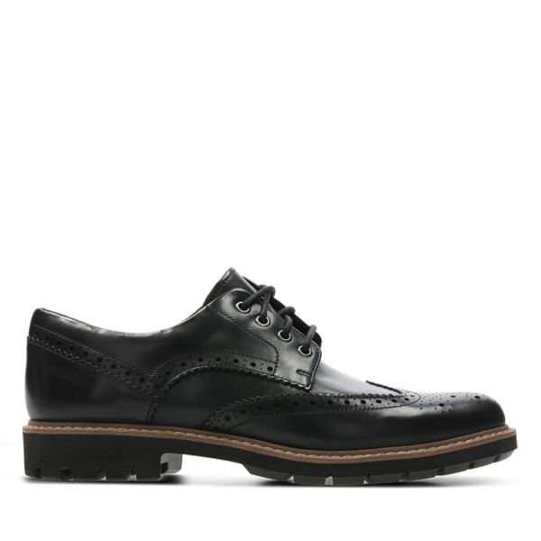 Clarks Mens Batcombe Wing Brogues Black | CA-6834971